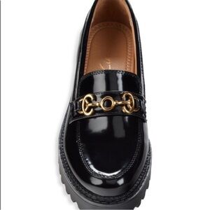 Circus By Sam Edelman Deana Black Lug Sole Loafers Size 7.5 NWOT